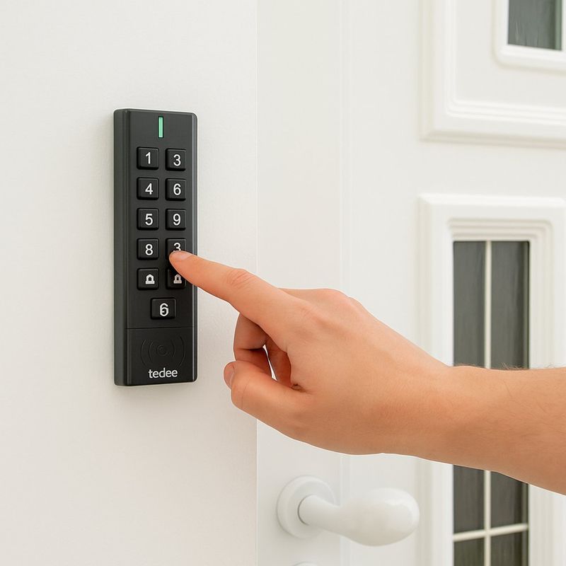 Teclado Inalámbrico con Timbre para Cerradura Inteligente