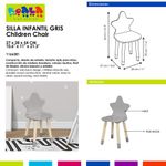 Silla Infantil Estrella Gris