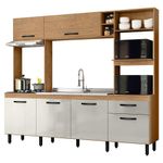 Mueble Zoe Crema con Lavaplatos y Alacena