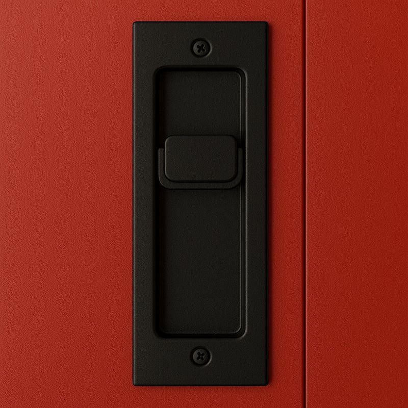 Cerradura para Puerta Corrediza Privacidad Negro Satinado