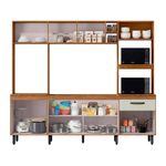 Mueble Zoe Crema con Alacena y Gabinetes