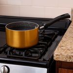 Cacerola de Aluminio con Antiadherente Dorada 12 Cm