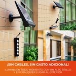 Lámpara Solar para Exterior con Sensor 8 W