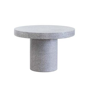 Mesa Redonda Frida Gris Texturizada 110 Cm