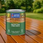 Barniz Protector para Deck Sher-Wood Alquídico Exterior - Interior Satinado 1 Galón