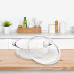 Molde Redondo de Vidrio con Tapa