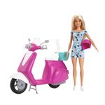 Set de Muñeca Barbie con  Moto Scooter