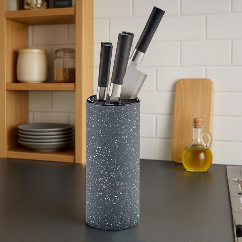 Set de Cuchillos 5 Piezas con Base Negra