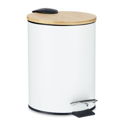 Papelero de Baño con Tapa Blanco 3L