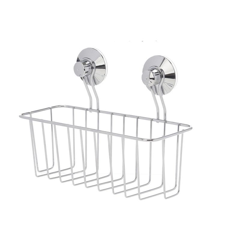Canasta de Baño con Ventosa Transparente