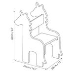 Silla Infantil Unicornios Blanco