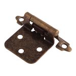 Bisagra Tipo Parche para Puerta Acabado Antiguo Color Dorado en de 7 Cm Set de 2 Uds