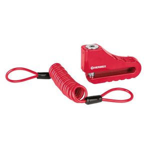 Candado de Disco para Moto Rojo 10 Mm