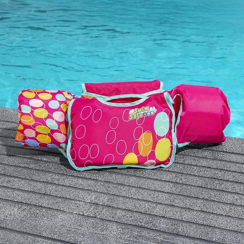 Chaleco Flotador Natación Infantil con Brazitos Integrados Diseños Surtidos