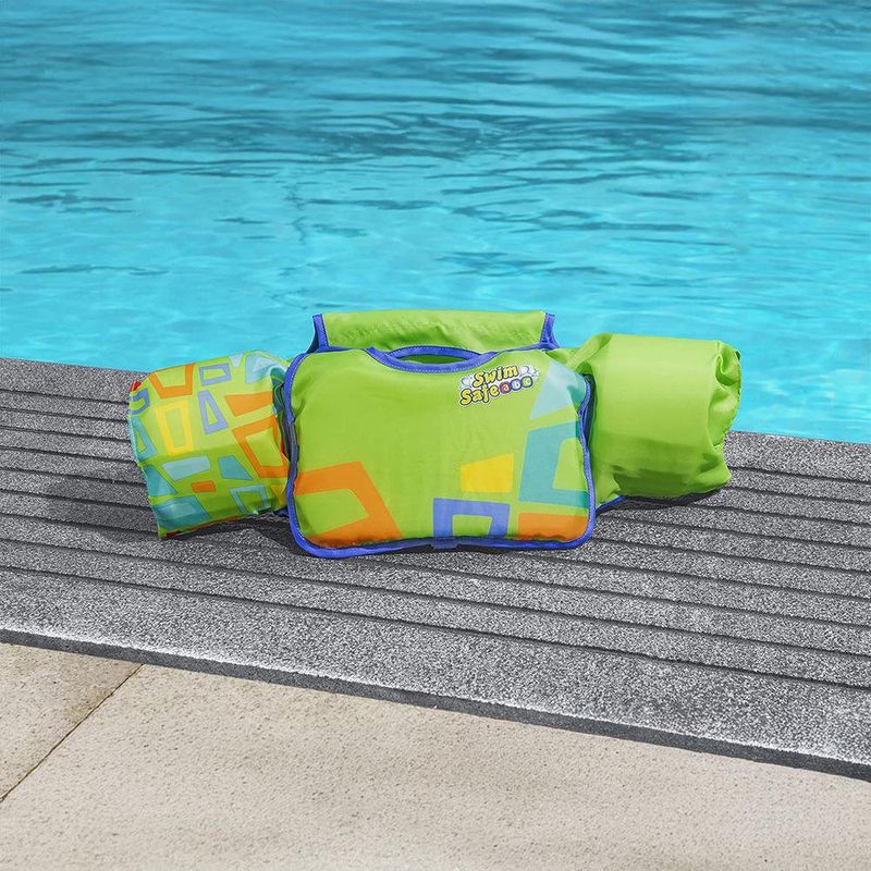 Chaleco Flotador Natación Infantil con Brazitos Integrados Diseños Surtidos