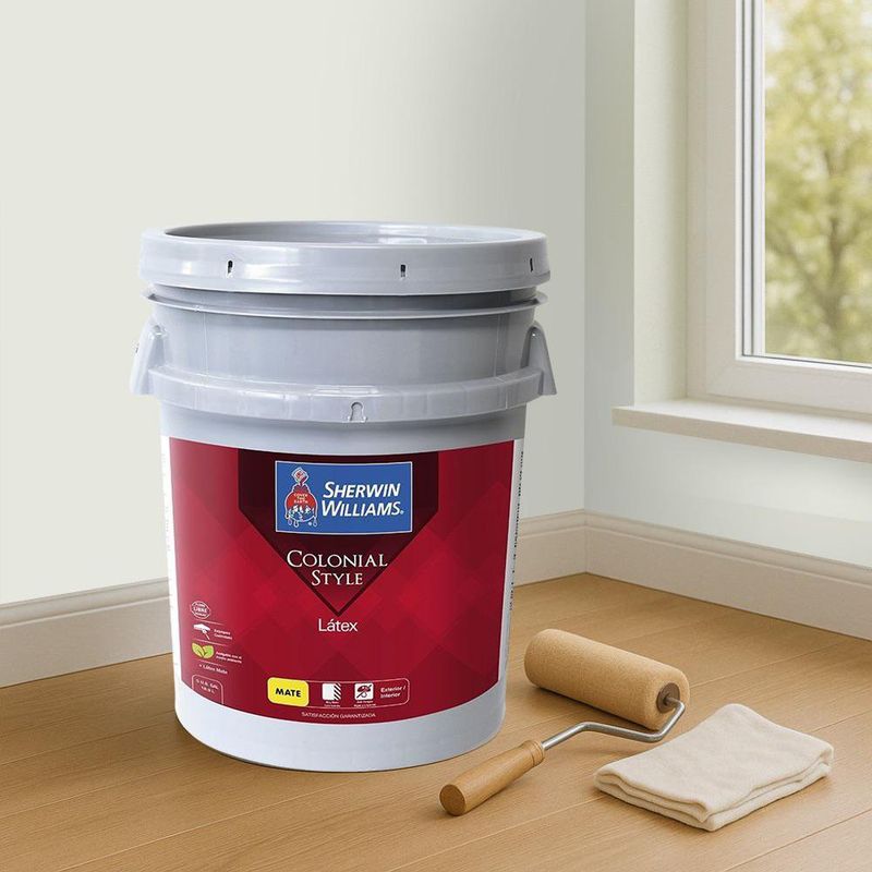 Pintura Látex Blanco Cuarzo Mate 5 Gal