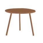 Mesa Auxiliar Sofia Redonda Metal Terracota