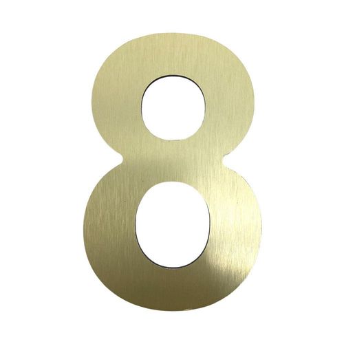 Numero 8 Dorado de 6 Plg