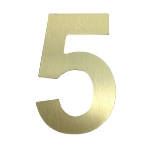 Numero 5 Dorado de 6 Plg
