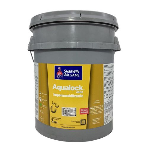 Impermeabilizante Aqualock 4000 Rojo Teja 19 L