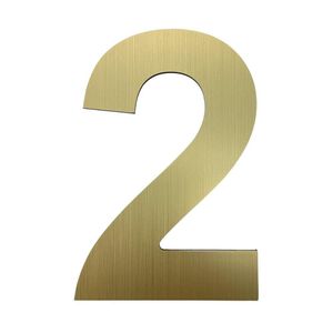 Numero 2 Dorado de 6 Plg