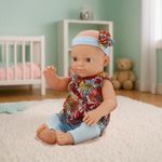 Muñeca Bebé Atuendo de Flores