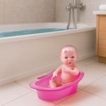 Muñeca Bebé con Bañera y Accesorios