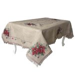 Mantel con Flores de Pascua 150x220 Cm