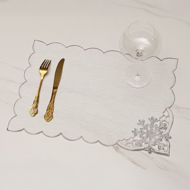 Individual con Copos de Nieve 33x48 Cm