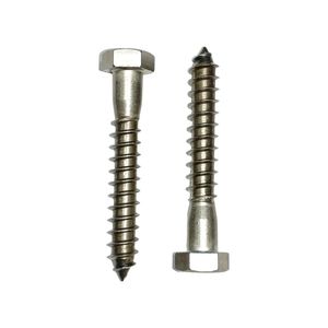 Tornillo Tirabuzon de Acero Inoxidable 3/8 x 1 1/2 Plg