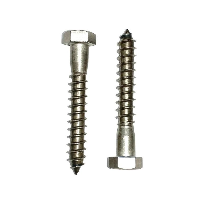 Tornillo Tirabuzon de Acero Inoxidable 3/8 x 1 1/2 Plg