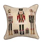 Cojín Navideño con Diseño de Cascanueces