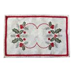 Individual Navideño Muerdago Beige 30x45 Cm