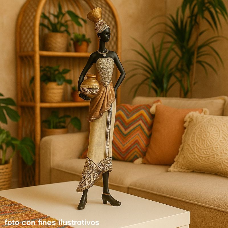 Figura Decorativa Mujer Étnica