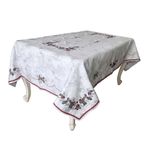 Mantel Rectangular Navideño Muerdago 150x220Cm