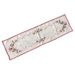 Camino de Mesa Navideño Muérdago Beige 40 x 135Cm