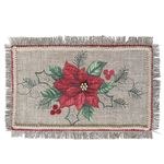 Individual con Flor de Pascua 30x45 Cm