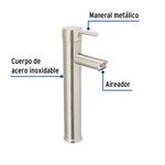 Monomando Alto Satín para Lavabo Tubig