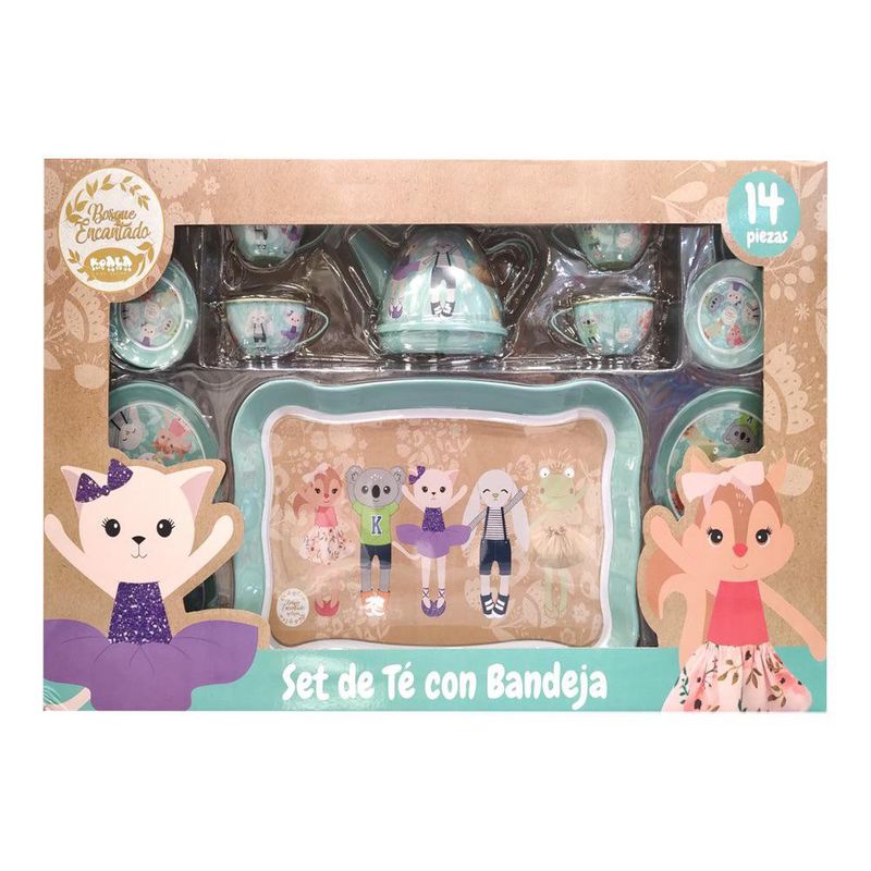 Set de Té Metálico 14 Pzas