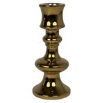 Candelero Decorativo Dorado 9x22Cm