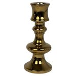 Candelero Decorativo Dorado 9x22Cm