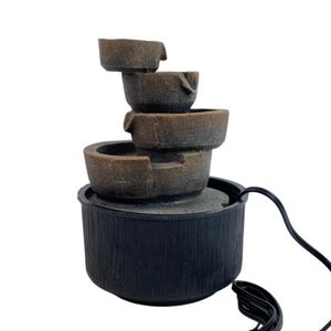 Fuente Decorativa con Luz Diseño Circular 14x20Cm