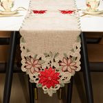 Camino de Mesa con Flores de Pascua 35 x 183 Cm