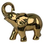 Figura Decorativa Elefante Dorado