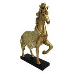 Figura Decorativa Caballo Dorado