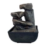 Fuente Decorativa con Luz Efecto Piedra 13.3x18cm