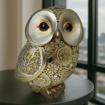 Figura Decorativa Búho Dorado