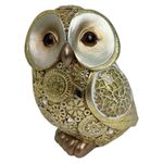 Figura Decorativa Búho Dorado