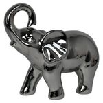 Figura Decorativa Elefante Metálico Gris