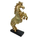 Figura Decorativa Caballo Dorado